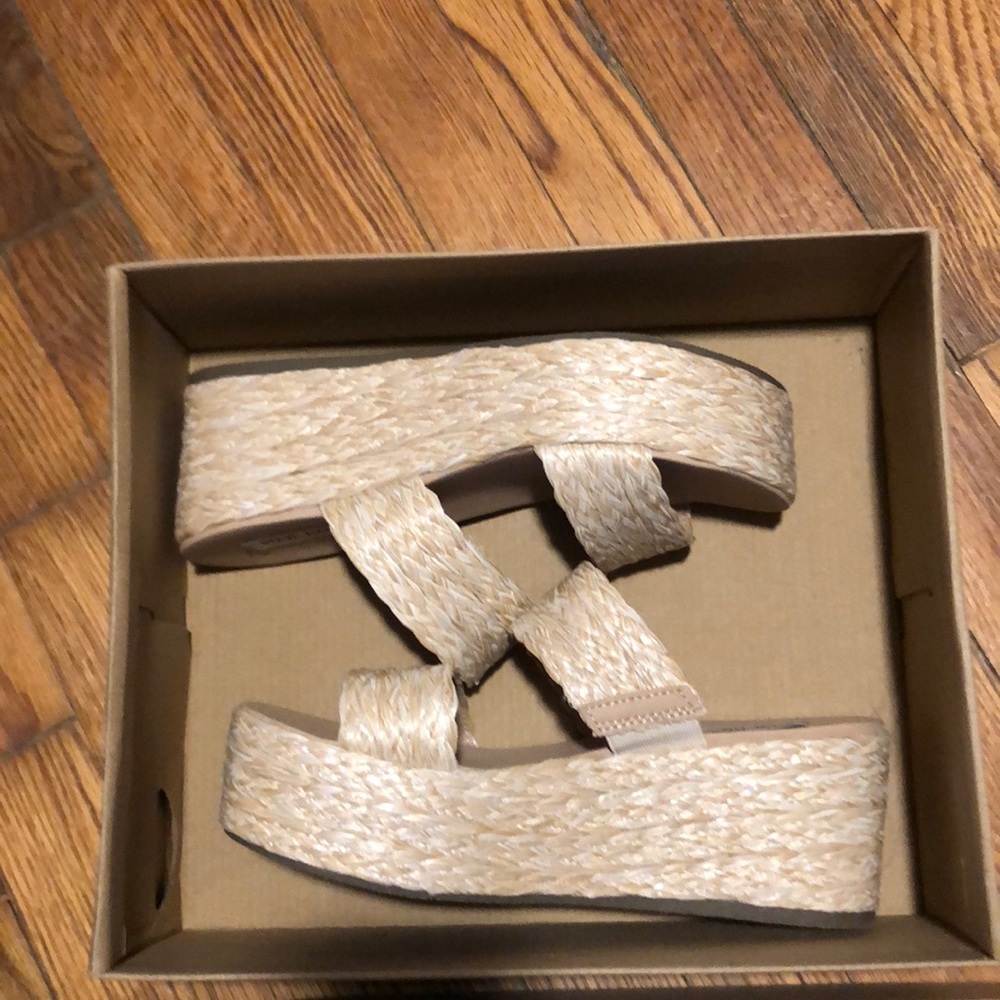 Wicker Woven Steve Madden Platform Espadrilles